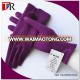 charming purple ladies winter fur gloves lady gloves with mint fur ball